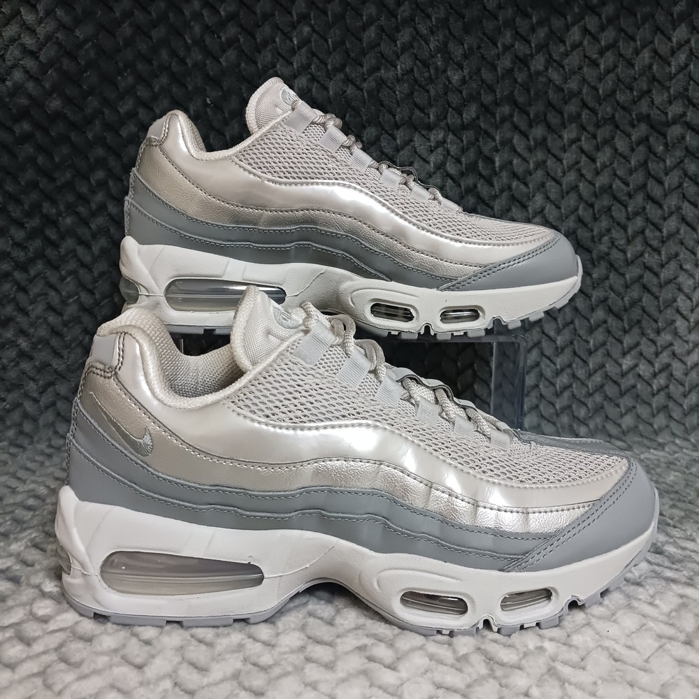 Nike Air Max 95 Big Bubble Grey Fog Silver Women's Walking Sneakers Shoes Sz 7.5